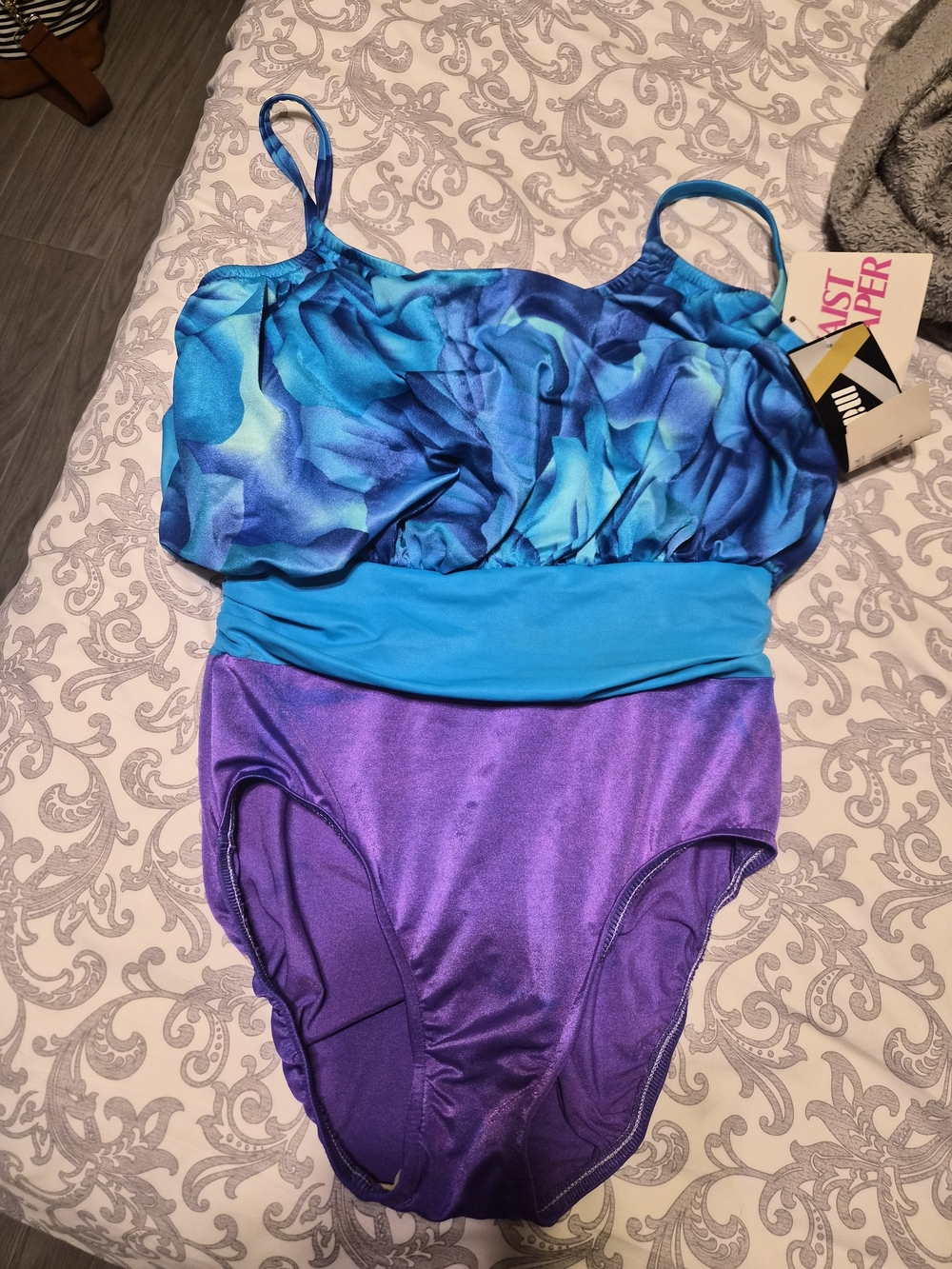 NWT VTG 80s 90s Mainstream Waist Shaper One Piece Swimsuit Bathing Suit Sz 12